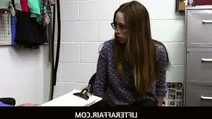 lifteraffair when jackie hoff gets caught on camera stealing a slutty bikini security officer calvin hardy brings her to the backroom to ask her some questions and assess the situation 1733491487